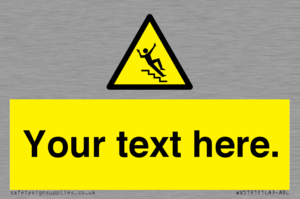 Custom Slippery Stairs Sign